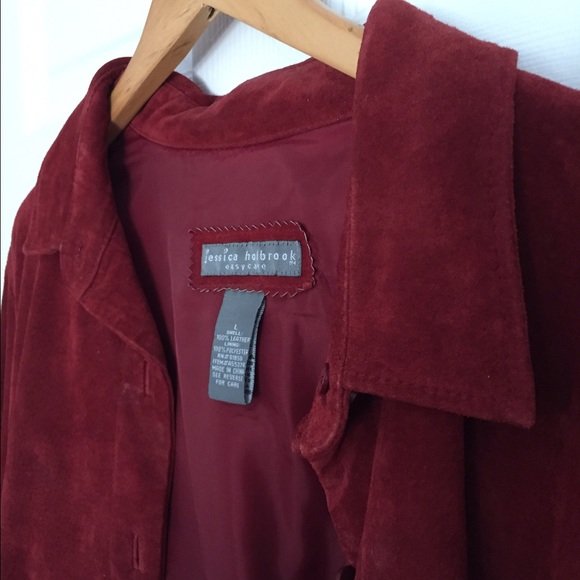 Jessica Holbrook vintage suede long shirt jacket - Picture 2 of 9